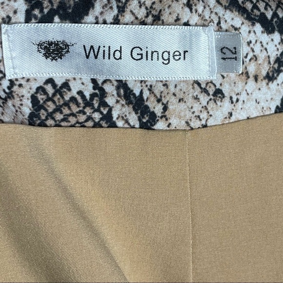 Wild Ginger Brown Snake Print Skirt Size 12 (Juniors) - Picture 11 of 12